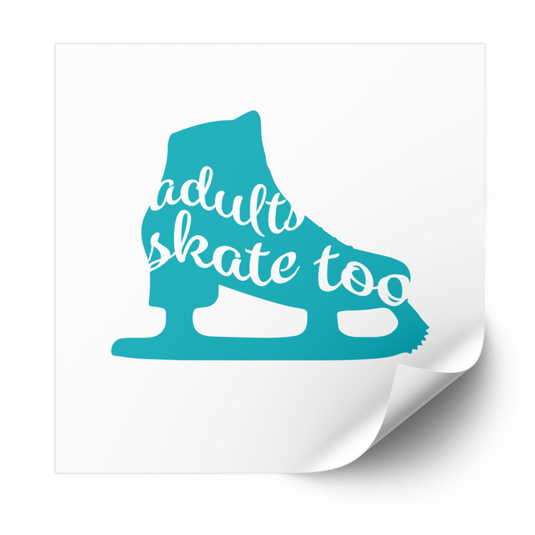 Skate Silhouette Plastisol Heat Transfer - Adults Skate Too LLC