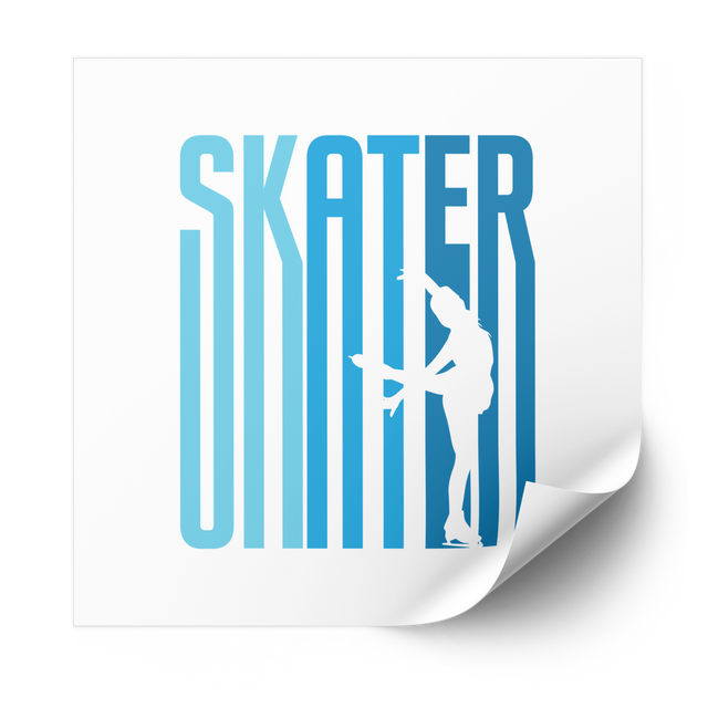 Ombre SKATER Silhouette Plastisol Heat Transfer