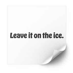 Leave it on the ice Plastisol Heat Transfer