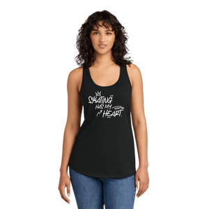 Skating Has My Heart Racerback Tank