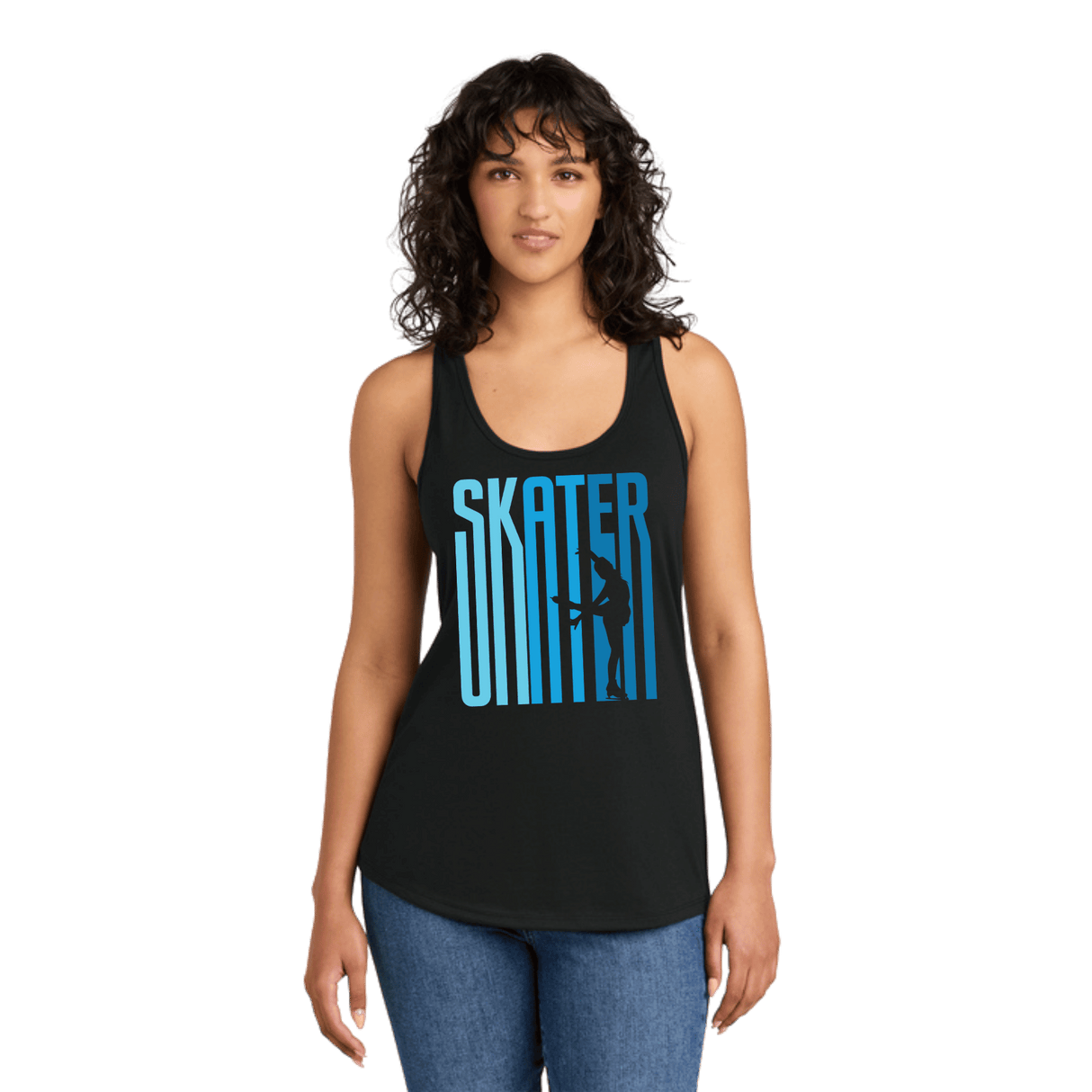 Ombré Skater Racerback Tank - XS