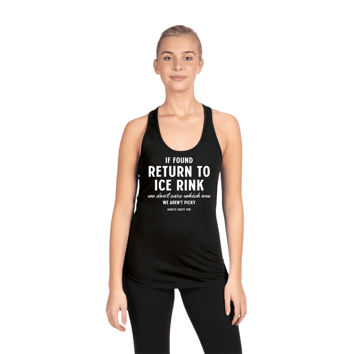 If Found Return to Ice Rink Racerback Tank