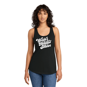 World's Okayest Skater Racerback Tank