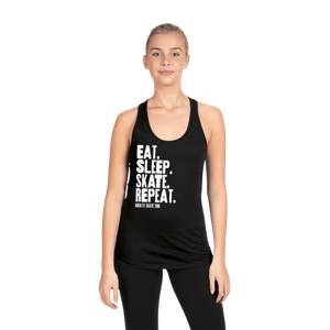 Eat Sleep Skate Repeat Racerback Tank