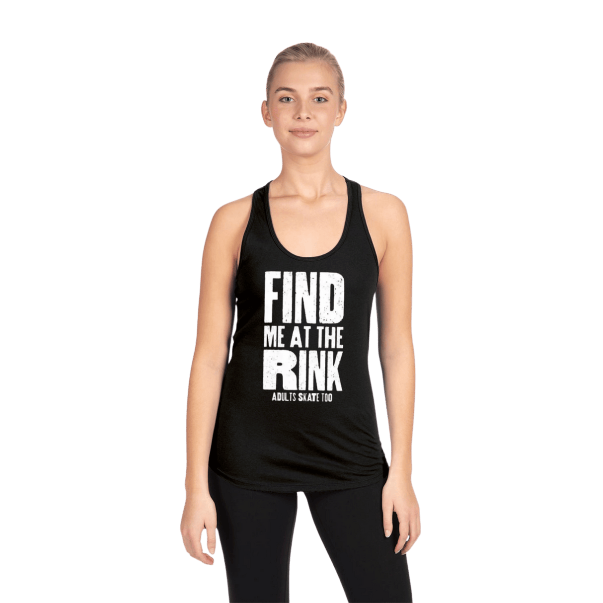 Find Me At The Rink Racerback Tank
