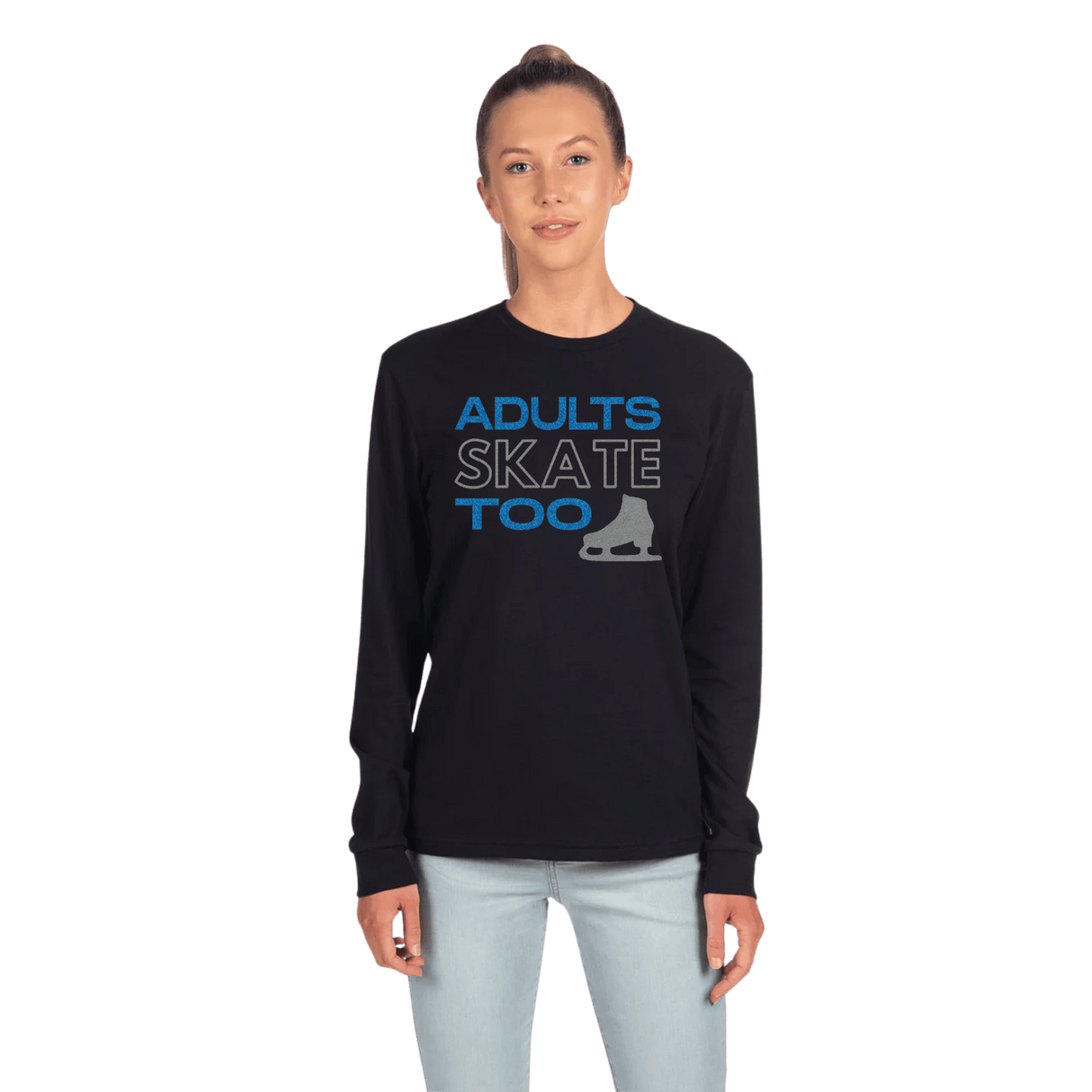 Adults Skate Too Glitter Edition Long Sleeve