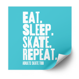 Eat Sleep Skate Repeat Plastisol Heat Transfer