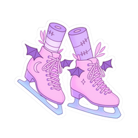 Batty Blades – Pastel Goth Ice Skates Sticker