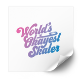 World's Okayest Skater Plastisol Heat Transfer