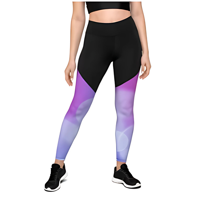 AST Compression Leggings - Cotton Candy Cloud - L - Adults Skate Too LLC