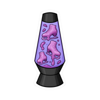 Lava Lamp, but Make It Skating Stickers - Adults Skate Too LLC