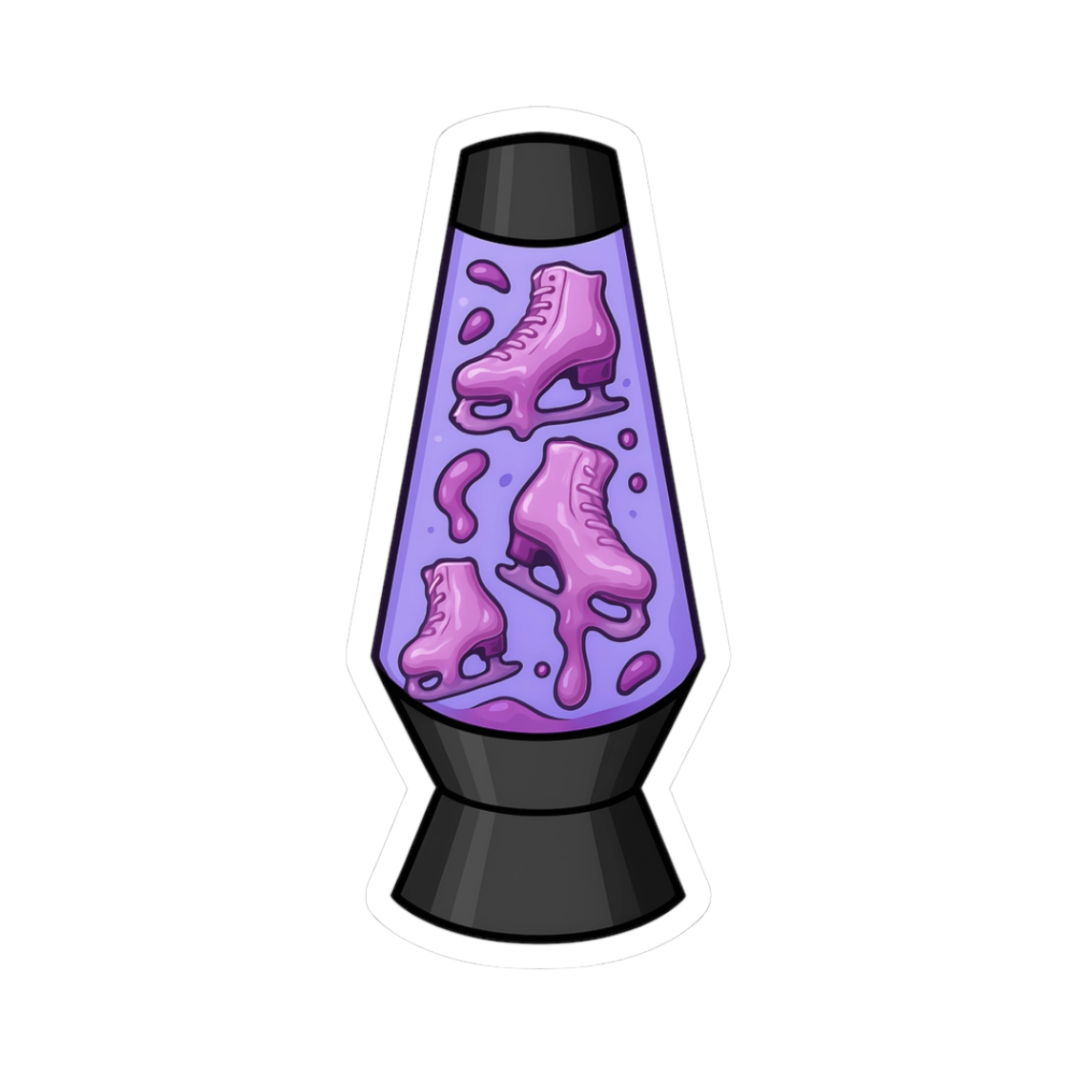 Lava Lamp, but Make It Skating Stickers - Adults Skate Too LLC