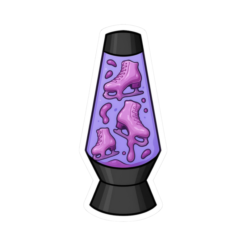 Lava Lamp, but Make It Skating Stickers - Adults Skate Too LLC