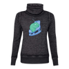 Skating Sloth Cowl Neck Sweatshirt