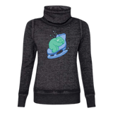 Skating Sloth Cowl Neck Sweatshirt - Adults Skate Too LLC