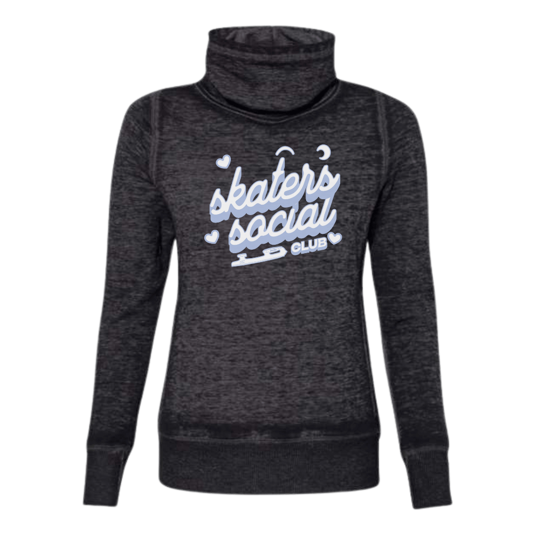 Skater's Social Club Cowl Neck Sweatshirt - Adults Skate Too LLC