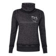 Ice Skate Heartstrings Cowl Neck Sweatshirt - Adults Skate Too LLC