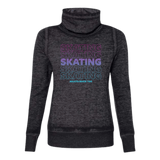 SKATING Cowl Neck Sweatshirt - Adults Skate Too LLC