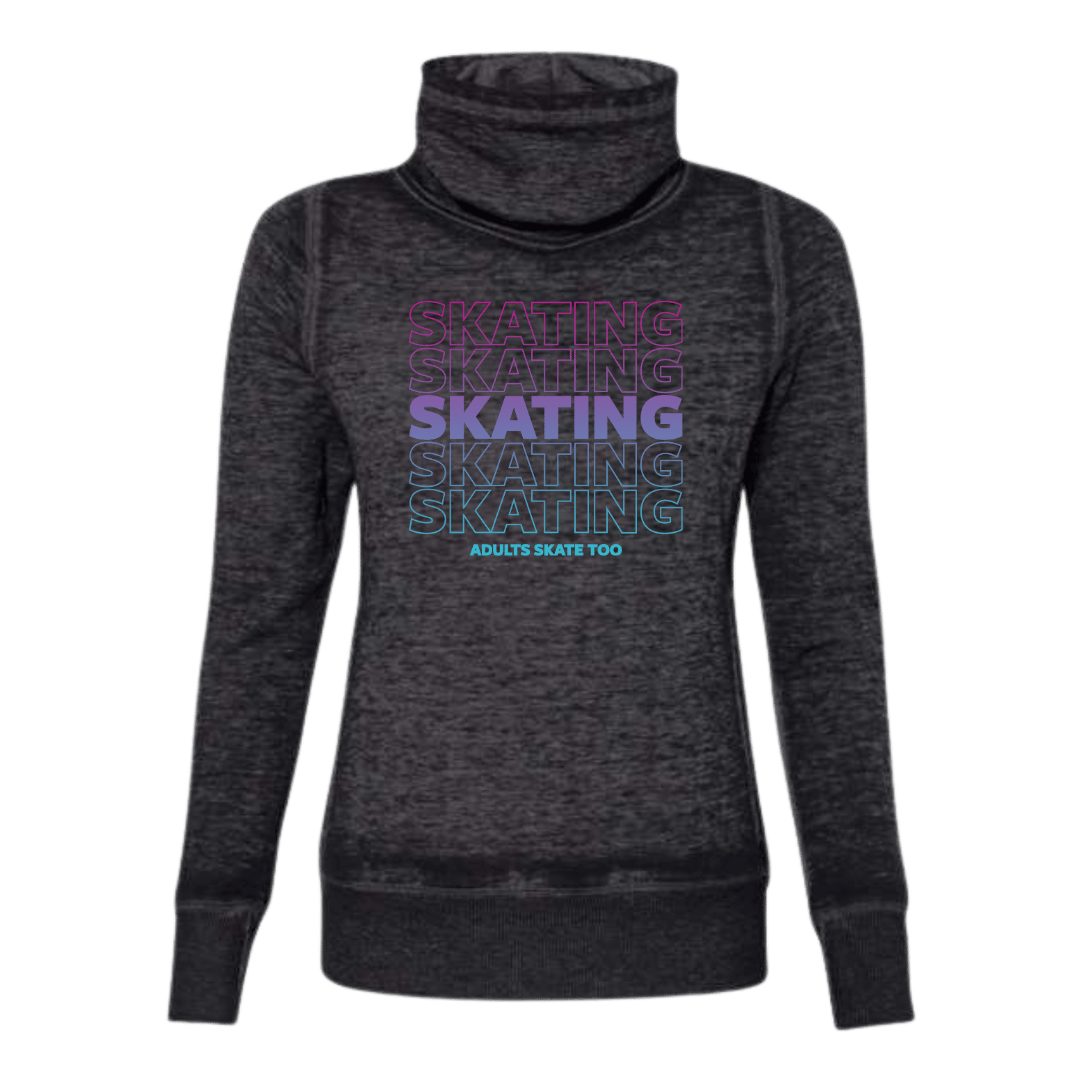 SKATING Cowl Neck Sweatshirt