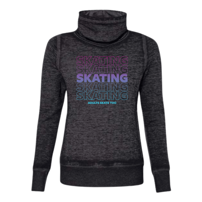 SKATING Cowl Neck Sweatshirt