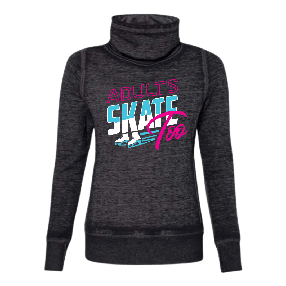 Retro Cowl Neck Sweatshirt