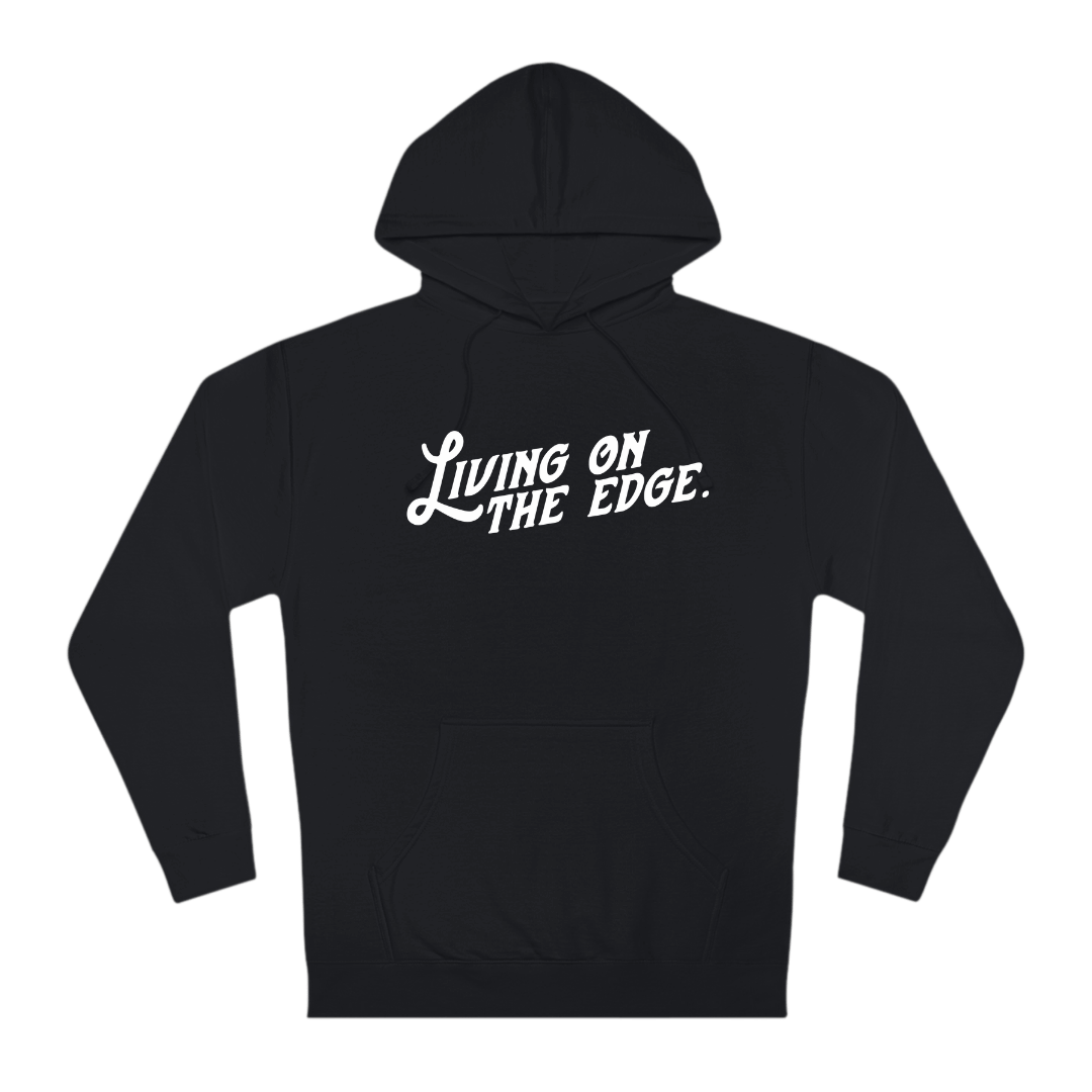 Living On The Edge Unisex Hoodie - Adults Skate Too LLC