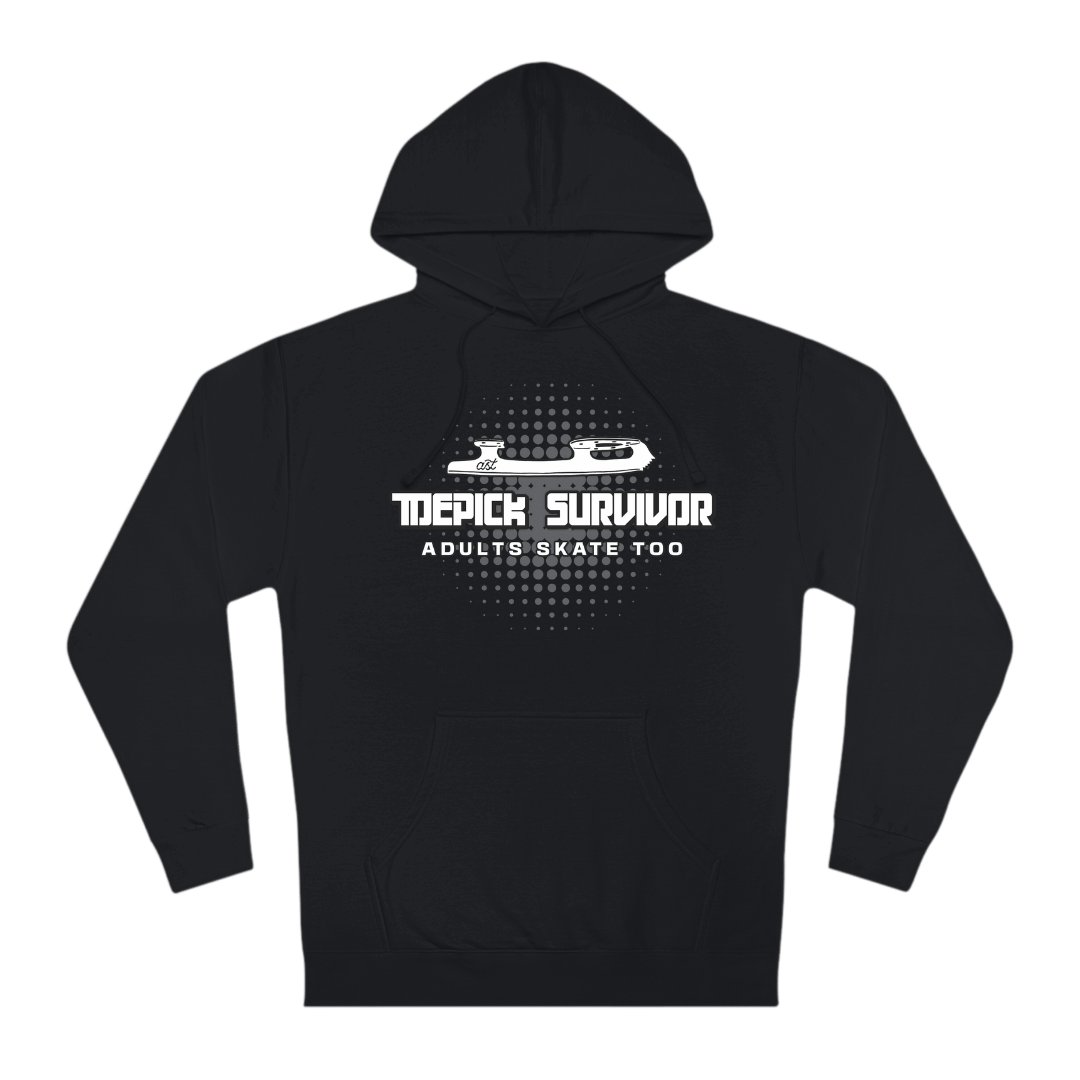 Toepick Survivor Unisex Hoodie - Adults Skate Too LLC