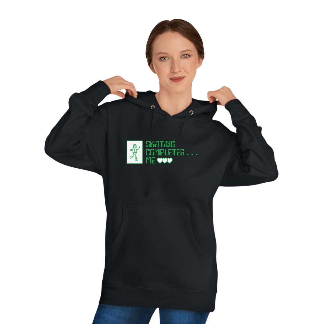 Skating Completes Me Unisex Hoodie - Adults Skate Too LLC