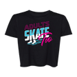 Retro Flowy Crop - Adults Skate Too LLC