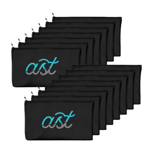 AST Canvas Zip Pouch For Accessories - 8.3” x 4.7” - Adults Skate Too LLC