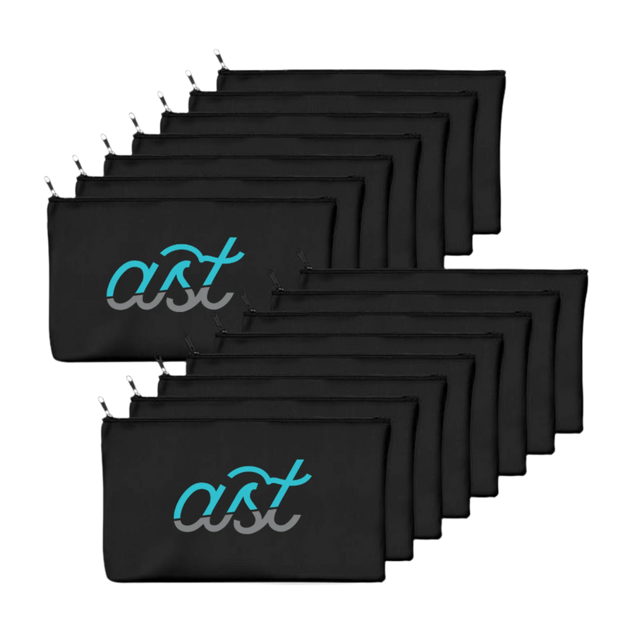AST Canvas Zip Pouch For Accessories - 8.3” x 4.7”