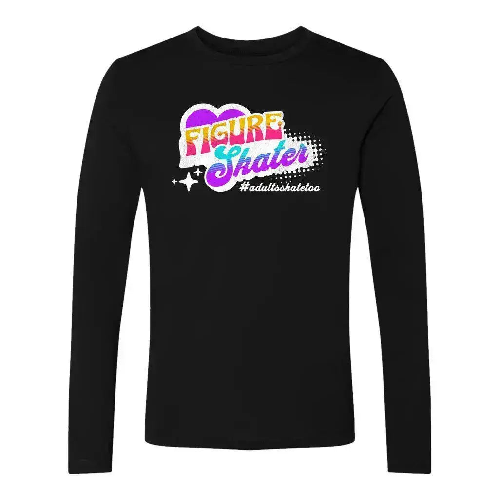 Vintage Figure Skater Unisex Long Sleeve Adults Skate Too LLC