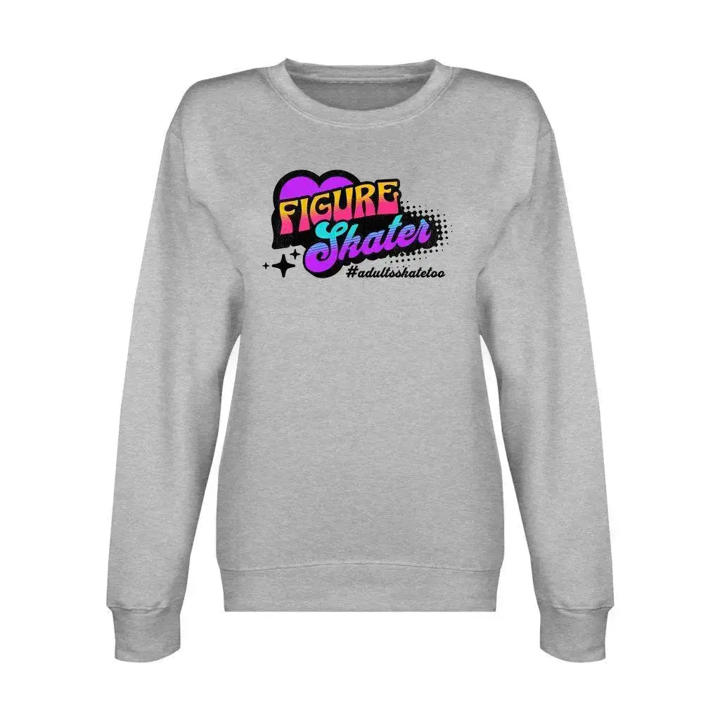 Vintage Figure Skater Unisex Premium Sweatshirt Adults Skate Too LLC