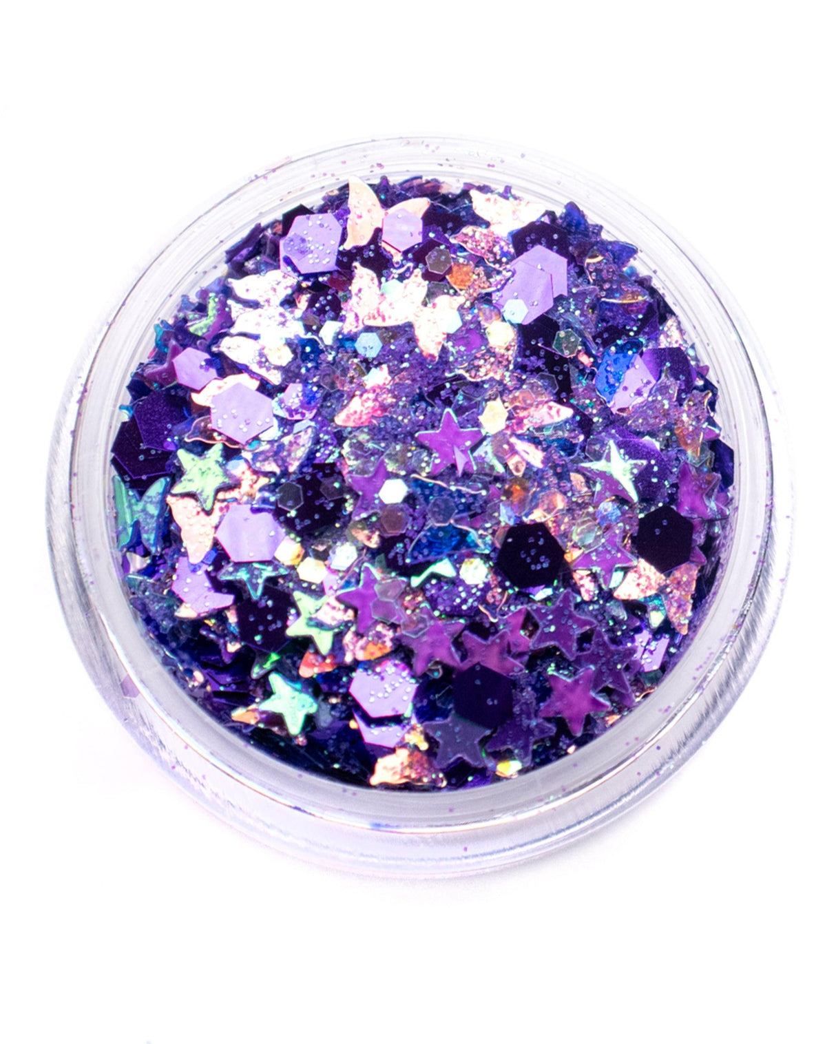 Lunautics Violet Wings - Purple Iridescent Butterfly Glitter with Stars