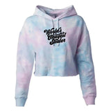 World's Okayest Skater Cotton Candy Hooded Crop - Adults Skate Too LLC