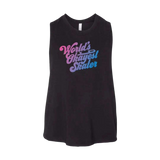 World's Okayest Skater Racerback Crop - Adults Skate Too LLC