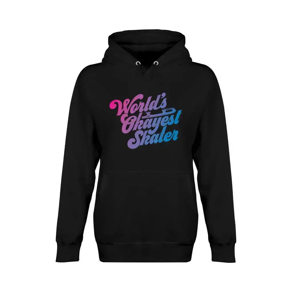 World's Okayest Skater Unisex Premium Pullover Hoodie Adults Skate Too LLC