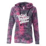 World's Okayest Skater Women’s Burnout Hooded Sweatshirt Adults Skate Too LLC