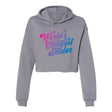 World's Okayest Skater Women's Cropped Fleece Hoodie Adults Skate Too LLC