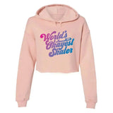 World's Okayest Skater Women's Cropped Fleece Hoodie Adults Skate Too LLC