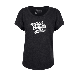 World's Okayest Skater Dolman Tee - Adults Skate Too LLC