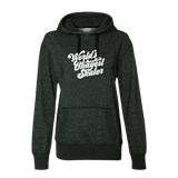 World's Okayest Skater Glitter Hoodie - Adults Skate Too LLC