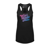 World's Okayest Skater Racerback Tank