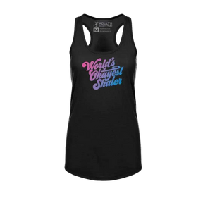 World's Okayest Skater Racerback Tank