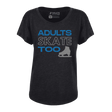 Adults Skate Too Glitter Dolman Tee - Adults Skate Too LLC