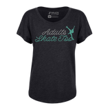 Cursive Dolman Tee - Adults Skate Too LLC