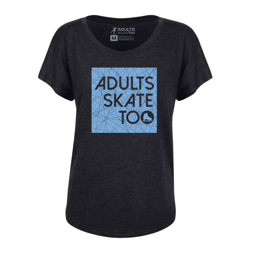 Ice Square Dolman Tee - Adults Skate Too LLC