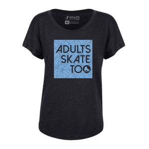 Ice Square Dolman Tee - Adults Skate Too LLC