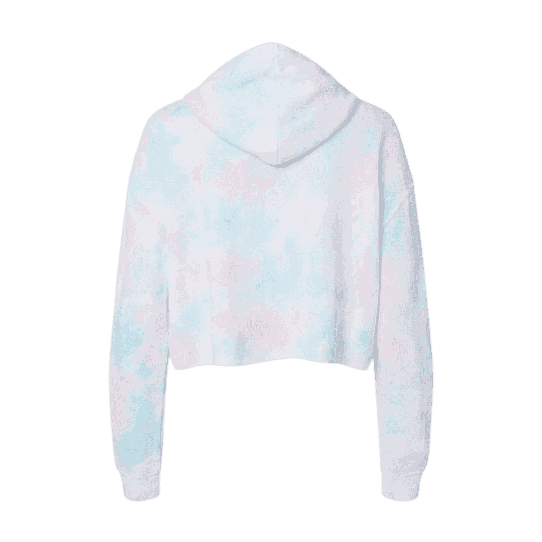 Skating Has My Heart Cotton Candy Hooded Crop - Adults Skate Too LLC