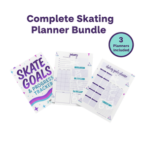 Complete Skating Planner Bundle – 12-Month Goals Tracker & Calendar (Printable)